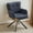 Navy-fabric, variant on Favory Fabric Dining Chair Modern Swivel Dining Room Upholstered Chairs Comfy Accent Armchair with Mid Back, Desk Arm Chair No Wheels for Kitchen/Living Room/Home Office, Navy