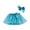 Blue, variant on FRSASU Kids Suit Set Toddler Girls Party Dance Costume Splice Net Yarn Sequins Tulle Skirt Bow Hairpin Suit Hot Pink 5-8 Years