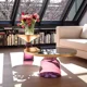 thumbnail image 2 of Mesa de centro de cristal de lujo, ligera y moderna, vidrio de estilo simple, muebles de sala de estar Ins, mesa redonda pequeña en colores de diseño, 2 of 4