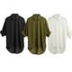 thumbnail image 5 of Camisa de la primavera de las mujeres de la blusa de la gasa de la manga larga Da vuelta-abajo al co Abanopi Negro S, 5 of 7