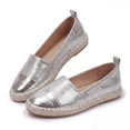thumbnail image 4 of Rexoro Women Loafers Flats Cap Toe Woven Trim Comfort Slip On Women Shoes, 4 of 10