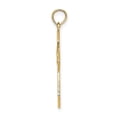 thumbnail image 2 of 14K Yellow Gold Lace Cross Pendant Charm, Polished Openwork Cross, 23.6 mm, 2 of 6