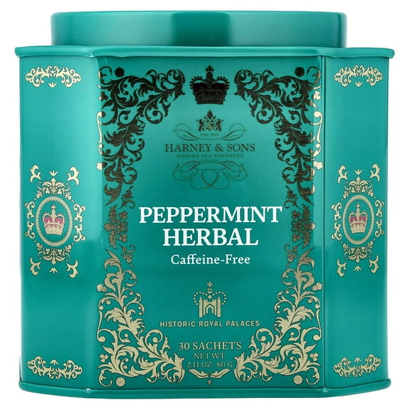 Harney & Sons Peppermint Herbal, Caffeine Free, 30 Sachets, 1.9 oz (54 g)
