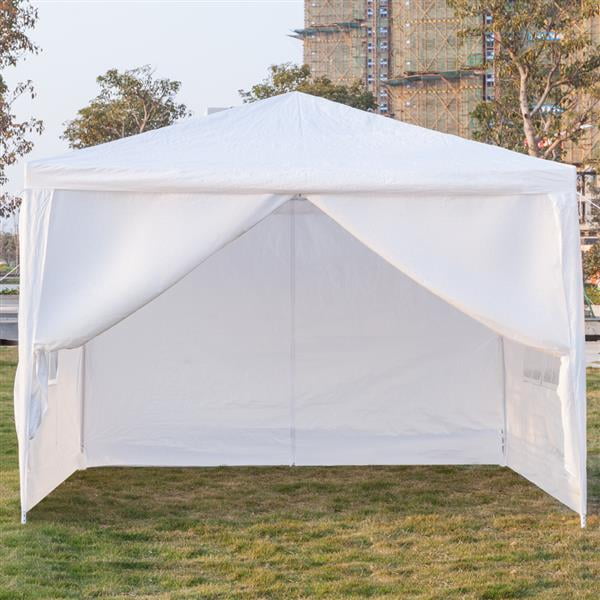 10 x 10 Without Sidewall Outdoor Gazebo Canopy Wedding Party Tent Camping Shelter Gazebos with Removable Sidewalls Easy Setup for Patio Grill BBQ Pavilion Canopy Cater Events 