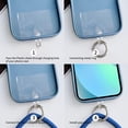 thumbnail image 3 of Silicone Heart Loop Lanyard, Universal Phone Case Strap with Key Chain Holder - Sakura Pink Sakura Pink, 3 of 5