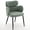 Green, variant on Coral Velvet Accent Chair with Wing Back & Arm, Modern Upholstered Side Chair with Metal Legs,Thick Cushion Chair for Living Room, Bedroom Games(Blue)