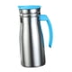 thumbnail image 2 of Jarra de café aislada de acero inoxidable de 1 litro para dispensador de bebidas frías/calientes Azul con asa, 2 of 9