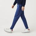thumbnail image 4 of Men's Lacoste Bl Chine Slim Fit Heathered Cttn Blend Tracksuit Trousers - 5/L, 4 of 8
