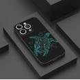 thumbnail image 3 of Exprese su estilo: Funda protectora plateada colorida de doble capa mate con ilustraciones extravagantes para iPhone 15 Pro Max 14 13 12 Pro 11, 3 of 4