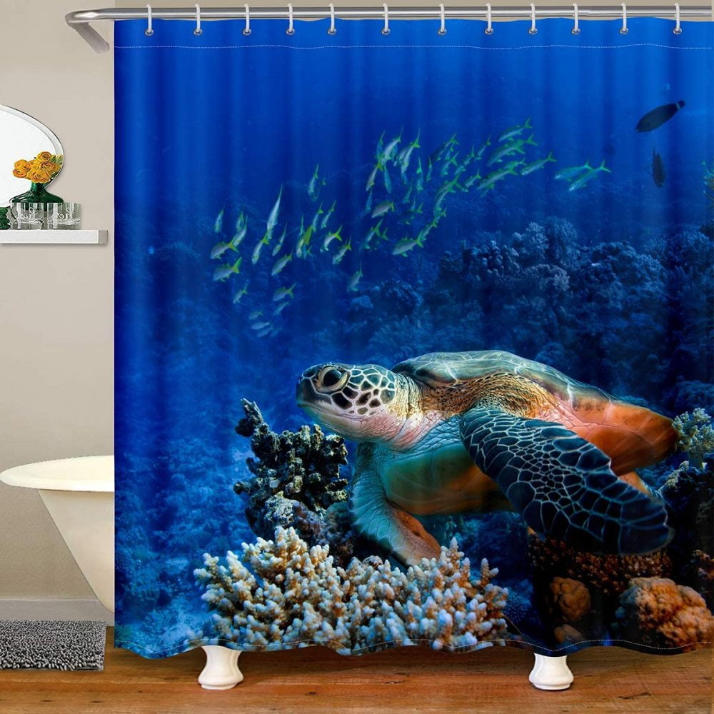 Western Boho Shower Curtain Bohemian Cheetah Print Bathroom Curtain 72