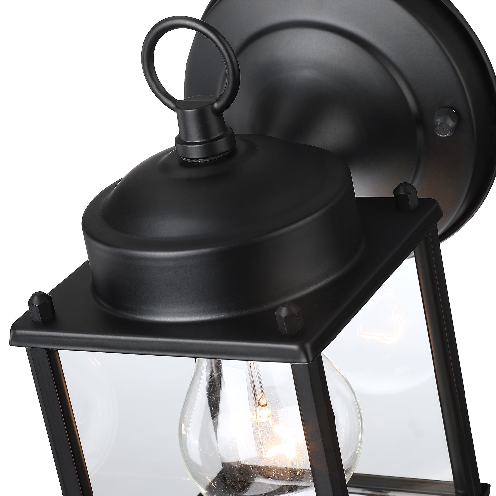 8.06"H Outdoor Wall Lights Matte Black Outdoor Light Fixtures Wall Mount Porch Lighting for House, Hallway, Garage, Doorway 2-Pack