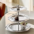 thumbnail image 6 of Hzzsbu 2 Tiers Cake Stand, Stainless Steel Cupcake Display Stand, Metal Fruit Dessert Snack Serving Dish, Afternoon Tea Stands for Wedding, 6 of 7
