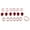 Red, variant on Miulika 6 Set Gaskets 33mm Swirl Flap For E46 E60 E61 E65 E90 E91 320d - Red, as described