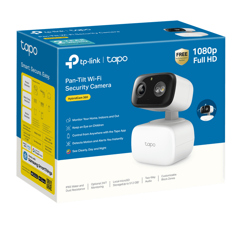 TP-Link Tapo TCW30 Indoor/Outdoor HD Security Camera with Pan/Tilt