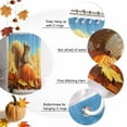 thumbnail image 5 of Shower Curtain 72"W x 84"L Fall Squirrel on A Pumpkin Maple Leaves Fabric Shower Curtains Set with Hooks Water Repellent Bathroom Curtains Machine Washable Bathroom Accessories, 5 of 6