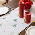 thumbnail image 4 of Chemin de Table de Noël Rétro Arbre de Noël Chemin de Table Décoration de Table à Manger Festive Tissu pour Dîner de Vacances Réunion de Famille, 4 of 7