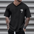 thumbnail image 2 of WERYOUNG Mens T-Shirts Oversized Tshirts For Men Summer Crew Neck Short Sleeve T Shirt With Coconut Tree Print Basic Tees Comfortable Top L, 2 of 4