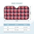 thumbnail image 3 of Bingfone Heart Plaid Car Windshield Sunshade,Sun Foldable Sun Shield Sun Visor for Car - Small, 3 of 8