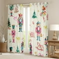 thumbnail image 2 of Feelyou Christmas Nutcracker Black Out Curtains for Kid, Dreamy Princess Castle Curtains Pack of 2 (42x63 Each), Cartoon Bowknot Bedroom Curtains, Living Room Curtains Decor, 2 of 6