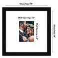 thumbnail image 4 of Americanflat 14x14 Wedding Signature Picture Frame - 5x7 Picture Frame with or 14x14 Frame without Mat - Black, 4 of 6