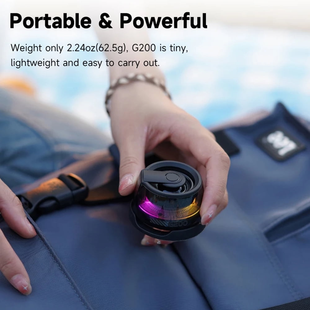 Pizens Portable Bluetooth Speaker, IPX5 Waterproof Mini Magnetic Bluetooth Speaker