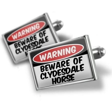Cufflinks Beware of the Clydesdale Horse - NEONBLOND
