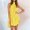 Yellow, variant on Ladies Casual Loose Long Dress Sleeveless Slit Beachwear for Summer Comfort and Easy Everyday Style Black M