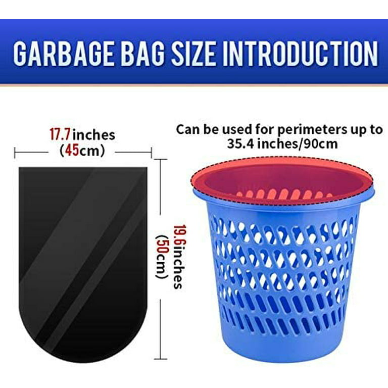 120 Counts Trash Bags, Garbage Bags 5 Liter Trash Can Liners, Bathroom Trash Bags Wastebasket for Bathroom Home Office, 6Rolls, Girl's, Size: Small