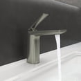thumbnail image 5 of EZANDA Single Single-handle Bathroom Faucet with Drain Assembly,Black Stainless, 5 of 9