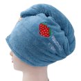 thumbnail image 1 of Toalla turbante ultra absorbente y seca para envolver el cabello, adecuada para mujeres con cabello largo, cabello rizado, etc., 1 of 5