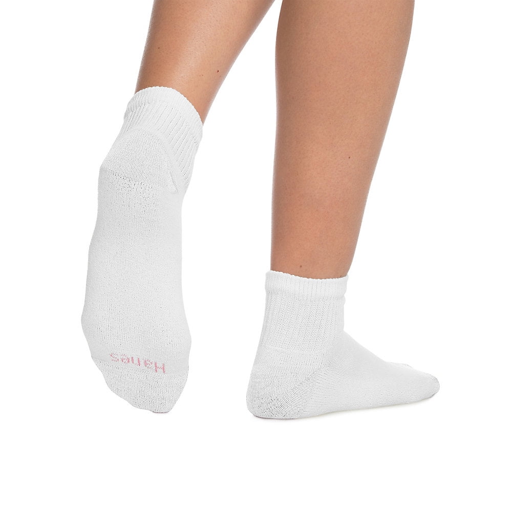Hanes Hanes Women's ComfortBlend® Ankle Socks Extended Size 6Pack