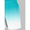 thumbnail image 4 of Teen Boy's Two-Piece Hawaiian Clothes Casual Mint Blue and White Gradient Coconut Tree Pattern Round Neck T-Shirt & Sports Shorts From 13-16Y, 4 of 4