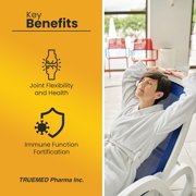 TrueMed Moringa & Turmeric Curcumin Supplement with BioPerine, 1100 mg, 95% Curcuminoids, 120 Vegan Capsules for Daily Wellness, Joint & Digestive Support