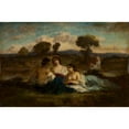 thumbnail image 3 of Narcisse-Virgile Diaz de La Peña 24x17 Black Modern Framed Museum Art Print Titled - The Bathers (After 1847), 3 of 5