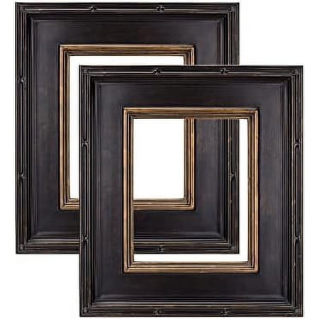 Museum Collection Black & Plein Aire Frames - 20X24 Museum Quality Plein Aire Frames For Photos, Artwork, Paintings, & More! - 2 Pack