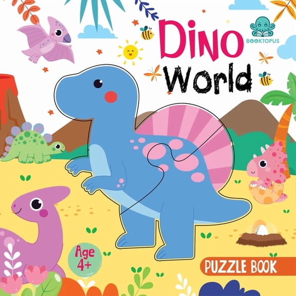 Puzzle Board Book Dino World: Puzzle Book, (Board Book)