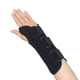 thumbnail image 1 of Muñequera de acero ajustable y transpirable para esguinces, color negro, para el lado derecho, 1 of 8