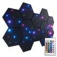thumbnail image 1 of Paneles de espuma insonorizados ZenSonic Hexagon, paquete de 12, negros, 1 of 8