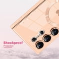 thumbnail image 5 of Magnetic Case for Samsung Galaxy S24 Ultra [Compatible with MagSafe] Heart Design Soft TPU Electroplated Cover Anti-Scratch Shockproof Case for Galaxy S24 Ultra 6.8 Inch - Pink, 5 of 14