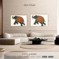 thumbnail image 4 of Elephant Stock India Elephant Ii Light Wall Art - Horizontal Canvas Wall Art - Living Room Wall Decor - Animal Canvas - White And Brown Decor By Wild Apple Portfolio - 51" x 34", 4 of 8
