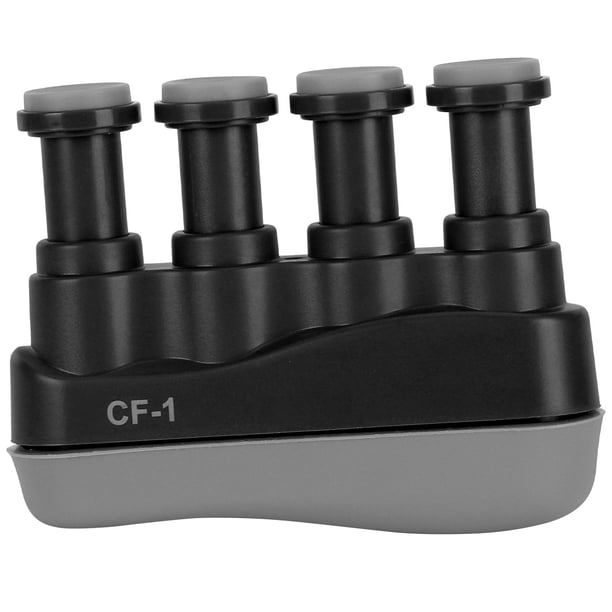Fortalecedor de dedos, gatillo de entrenamiento, ejercitador de agarre de mano, entrenador ergonómico de silicona para guitarra, negro
