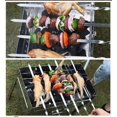 thumbnail image 2 of 6 Pack Kebab Skewers 21.5 Inch Stainless Steel BBQ Skewers with Wooden Handle Ref: 9228, 2 of 5