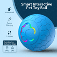 thumbnail image 2 of Interactive Moving Dog Toy Ball, Automatic Rolling Play Toy for Puppies & Small and Medium Dogs, Blue, 2 of 11