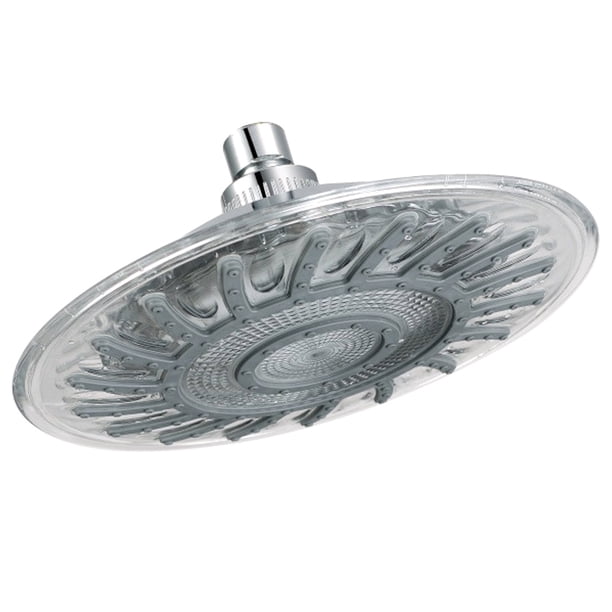 Cabezal de ducha con cambio de temperatura y 3 colores, 8 pulgadas, cuadrado, acabado ABS, 12 para el baño