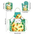 thumbnail image 3 of QTOCIO Easter Decorations, Easter Cooking Apron Insulated Mitts Insulated Pads Three Piece Set Suspender Apron Kitchen Cooking Apron BBQ Apron Holiday Decorative Sleeveless Apron, 3 of 6