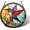 Hummingbird, variant on Stained Glass Window Hanging, Purple Flowers Romantic Suncatcher for Doors Home Sun Catchers Decoration and Christmas, Mother's Day Birthday Gifts for Women, Men, and Mom