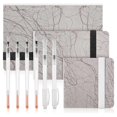 thumbnail image 1 of 3 Pcs Watercolor Paper Sketchbook with 6 Pcs Watercolor Brush Pens 3 Size Watercolor Journal 300GSM Cotton Paper, 1 of 5