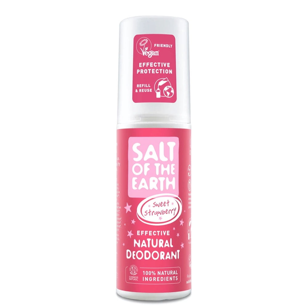 Salt of The Earth Sweet Strawberry Spray Deodorant 100ml (Pack of 3)