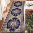 thumbnail image 1 of Runner Rug, Moroccan Geometric Trellis Area Rug, Hallway Entry Retro Accent Rug, 1 of 7