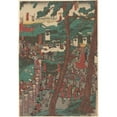 thumbnail image 3 of Yamato Yoshinobu 11x14 Black Modern Framed Museum Art Print Titled - Marching Warriors (19th Century), 3 of 5